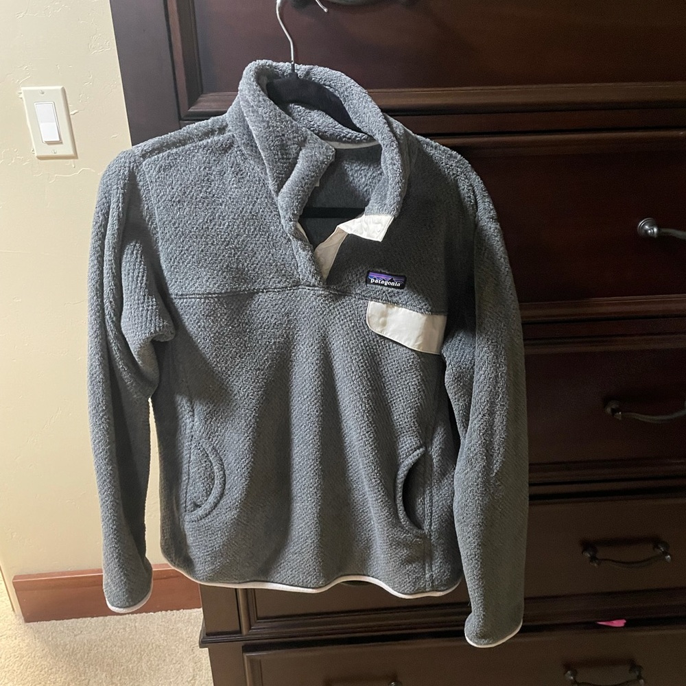 Patagonia Re-Tool Snap T fleece pullover grey